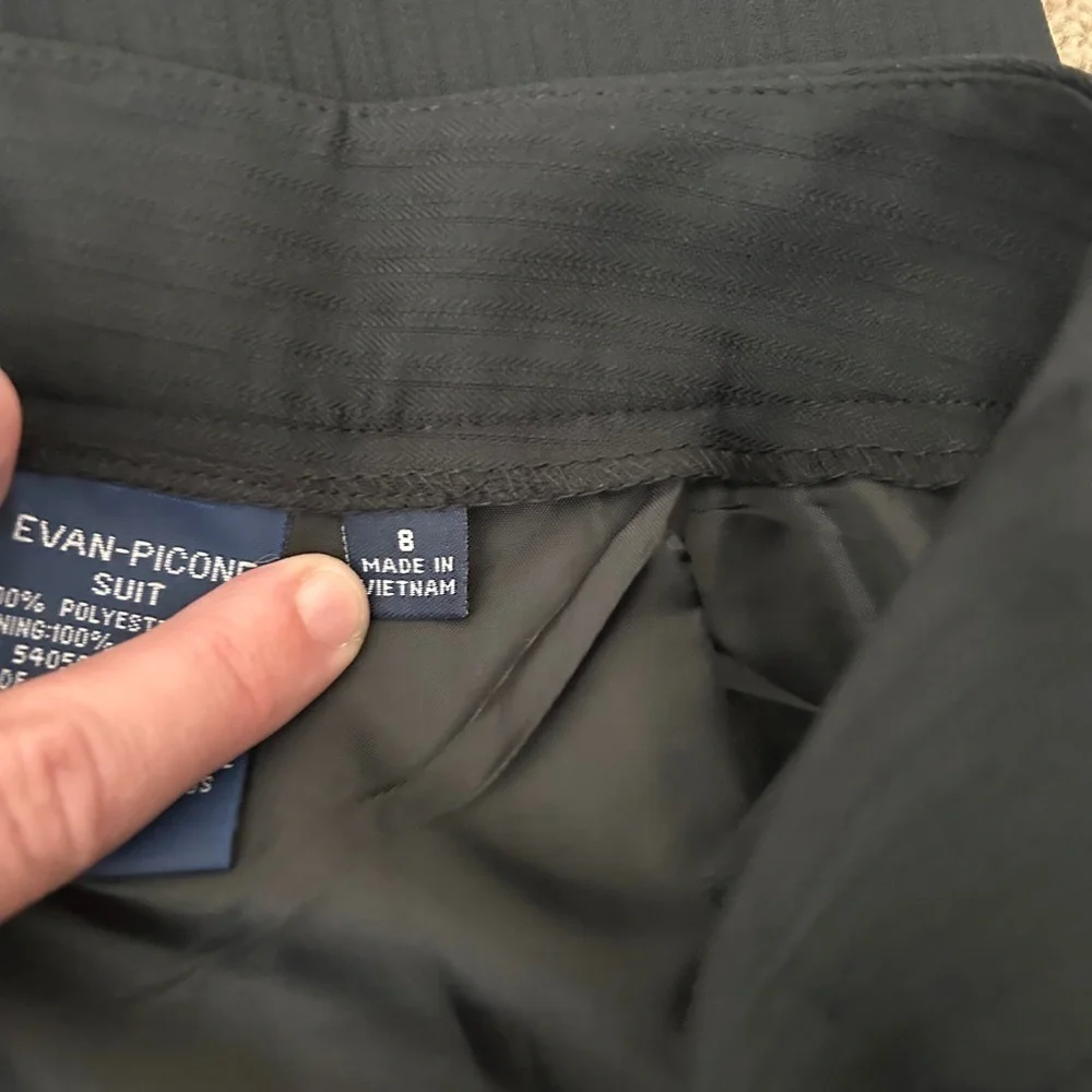 Evan Picone Black Suit Pants 8